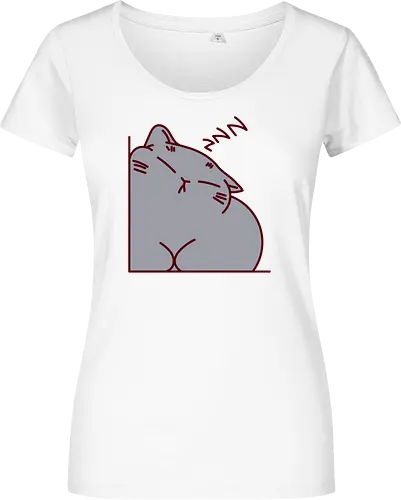 Graue Katze schläft