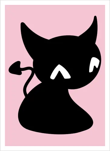 Niedliche Teufelskatze