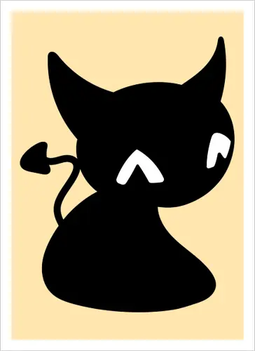 Niedliche Teufelskatze