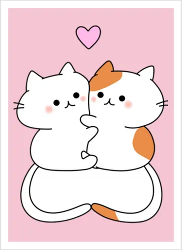 Katzen lieben Umarmungen