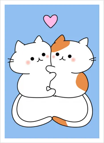 Katzen lieben Umarmungen