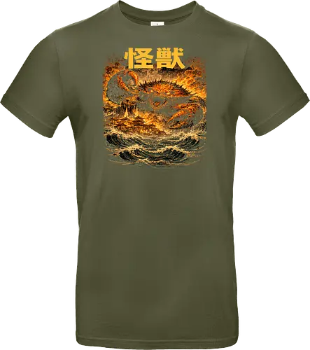 Japanischer Meeresdrache Kaiju Art