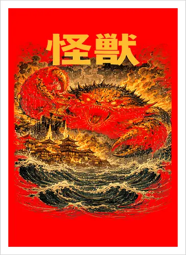 Japanischer Meeresdrache Kaiju Art