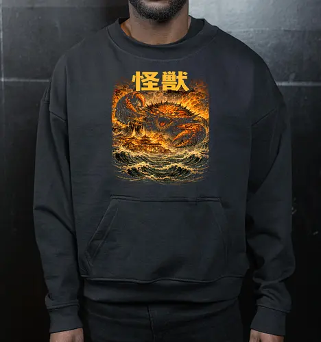 Japanischer Meeresdrache Kaiju Art