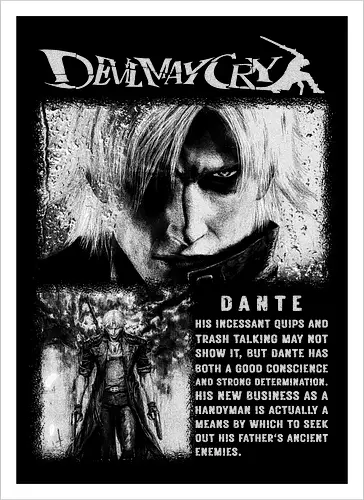 Dante Devil May Cry Vintage T-Shirt, Gift For Women and Man Unisex T-Shirt