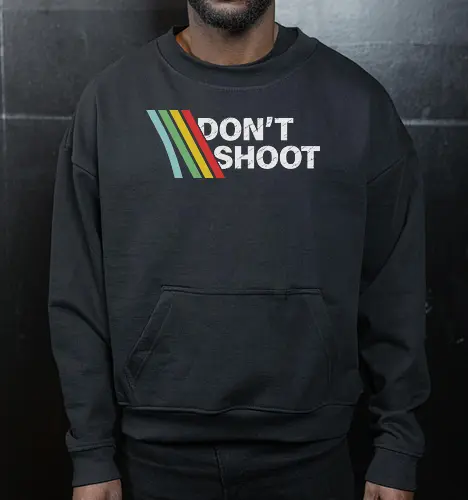 Don't Shoot T-Shirt - Retro Arcade Gamer Tee