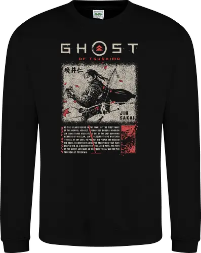 Ghost of Tsushima T-Shirt, Jin Sakai Samurai Design
