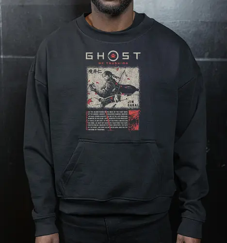 Ghost of Tsushima T-Shirt, Jin Sakai Samurai Design
