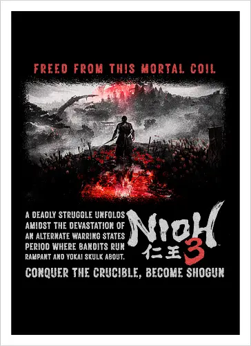 Nioh 3 Shirt | RPG Gamer gift, Unisex Softstyle T-Shirt | Comfortable Gaming Tee
