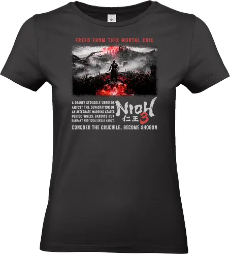 Nioh 3 Shirt | RPG Gamer gift, Unisex Softstyle T-Shirt | Comfortable Gaming Tee - ps5 game fan, rpg game shirt, Gamer Clothes, nioh 3, Gaming Tshirt, gamer gift idea, RPG Gamer Merch, Gaming Logo Tee, nioh 3 shirt, nioh 3 logo tee, samurai shirt, unisex gamer tee, anime game shirt - Standard T-Shirt (Women)