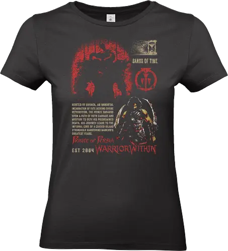 Prince of Persia: Warrior Within T-Shirt, Sands of Time - prince of persia, dahaka, the prince, videogame, warriors within, demon, devil, video games shirt, prince, persia, sword, gaming shirt, prince of persia tee - Standard T-Shirt (Women)