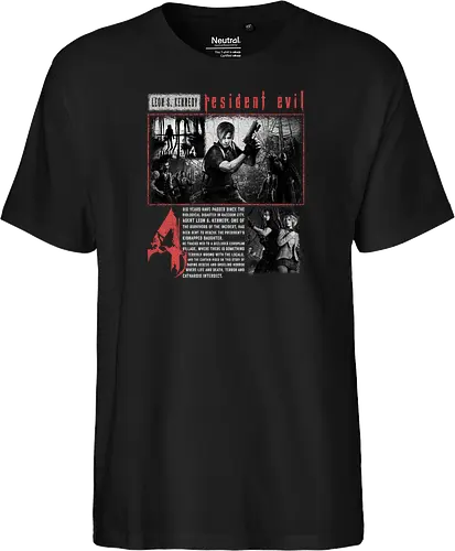 Resident 4 Evil Shirt, Leon Kennedy Tee, Vintage RE4 Remake Graphic, Horror Game