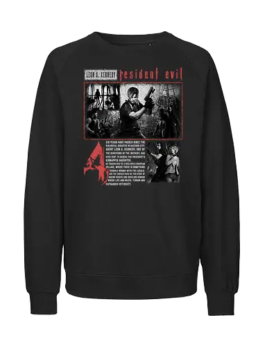 Resident 4 Evil Shirt, Leon Kennedy Tee, Vintage RE4 Remake Graphic, Horror Game - resident evil shirt, Silent Hill 2, RE4 Shirt, Horror, Leon Kennedy, RE4 Remake, resident evil 4, Vintage Horror Tee, Biohazard Shirt, Survival Horror, Gamer Gift for Him, Video Game Merch, RE4 Leon Kennedy - Fairtrade Sweatshirt