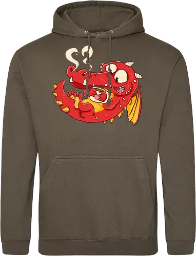 Kaffee Drache - Kaffee, Drache, Comic - Standard Hoodie