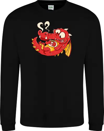 Kaffee Drache - Kaffee, Drache, Comic - Sweatshirt