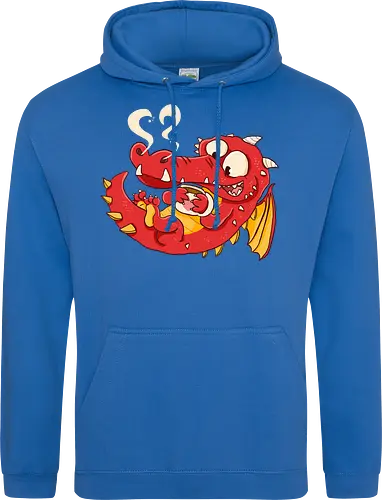 Kaffee Drache - Kaffee, Drache, Comic - Standard Hoodie