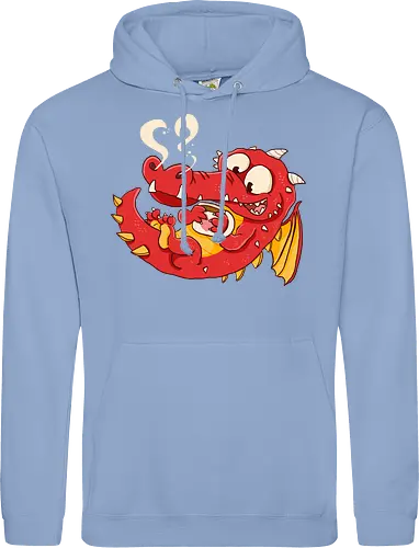 Kaffee Drache - Kaffee, Drache, Comic - Standard Hoodie