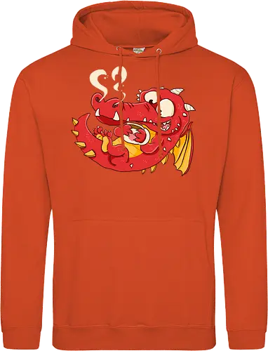 Kaffee Drache - Kaffee, Drache, Comic - Standard Hoodie