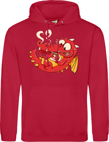 Kaffee Drache - Kaffee, Drache, Comic - Standard Hoodie