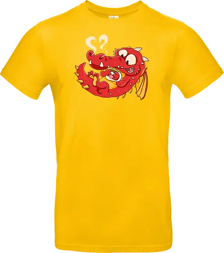 Kaffee Drache - Kaffee, Drache, Comic - Standard T-Shirt