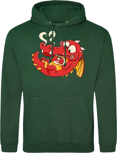 Kaffee Drache - Kaffee, Drache, Comic - Standard Hoodie