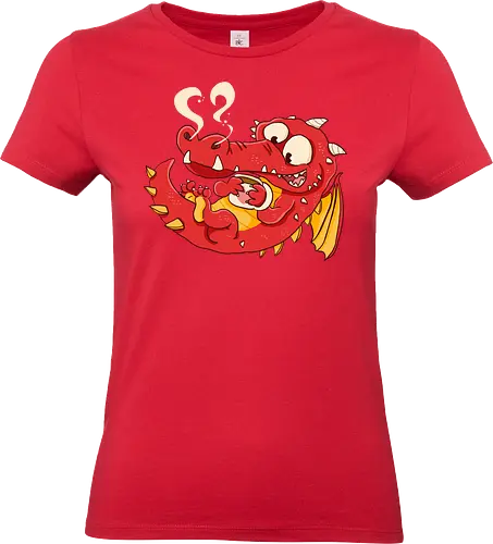 Kaffee Drache - Kaffee, Drache, Comic - Standard T-Shirt (Women)