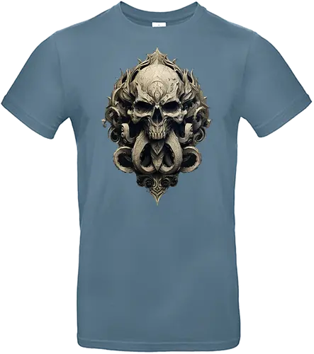 dark warlock - warlock, Pen and Paper, dungeons, d20 dice, dark mage, dragons, dungeon master, wizard, raveloft, dark skull, cthulhu, necromancer - Standard T-Shirt