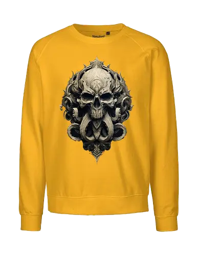 dark warlock - warlock, Pen and Paper, dungeons, d20 dice, dark mage, dragons, dungeon master, wizard, raveloft, dark skull, cthulhu, necromancer - Fairtrade Sweatshirt