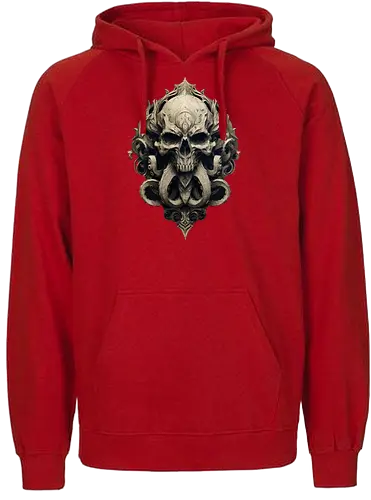 dark warlock - warlock, Pen and Paper, dungeons, d20 dice, dark mage, dragons, dungeon master, wizard, raveloft, dark skull, cthulhu, necromancer - Fairtrade Hoodie