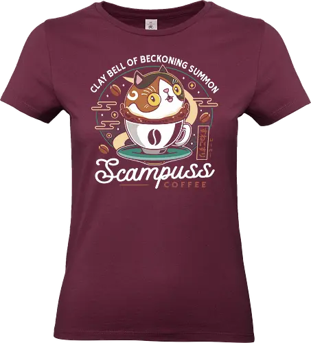 Scampuss Coffee Emblem - nioh, nioh 2, nioh 3, samurai, scampuss, sudama, japan, onryoki, ninja, fantasy, video game, gaming, gamer, rpg, coffee - Standard T-Shirt (Women)