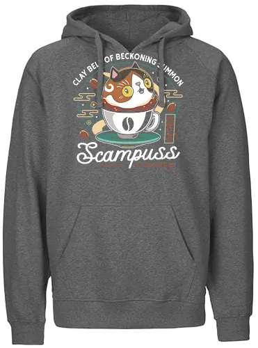 Scampuss Coffee Emblem - nioh, nioh 2, nioh 3, samurai, scampuss, sudama, japan, onryoki, ninja, fantasy, video game, gaming, gamer, rpg, coffee - Fairtrade Hoodie