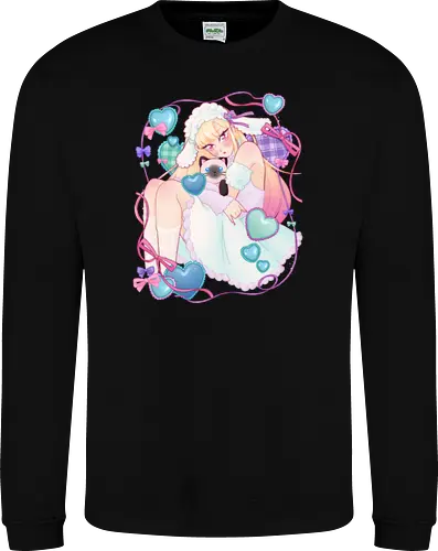 Kawaii Kaiwai - kawaii, anime, bisque doll, pastel - Sweatshirt