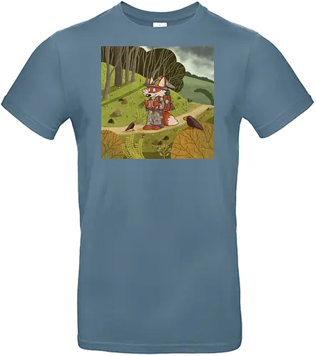 Wanderfuchs - Fuchs, Witch, Hexe, Zauberer, Fantasy, Wanderung, PnP, TTRPG - Standard T-Shirt