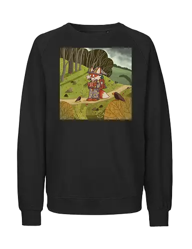 Wanderfuchs - Fuchs, Witch, Hexe, Zauberer, Fantasy, Wanderung, PnP, TTRPG - Fairtrade Sweatshirt