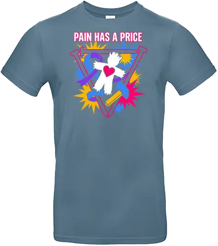 Pain Has A Price - pain has a price shirt, voodoo doll t-shirt, pastel goth graphic tee, occult aesthetic clothing, neon voodoo art top, alt fashion streetwear, voodoo doll with heart design, ritual hammer and nails graphic, creepy cute t-shirt, symbolic dark fantasy apparel, colorful goth clothing, edgy pop art tee, witchcraft aesthetic merch, vibrant occult streetwear, symbolic sacrifice shirt, modern grunge apparel, voodoo spirit fan art, bold typography gothic tee, alternative subculture fashion - Standard T-Shirt