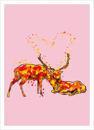 Deers in love