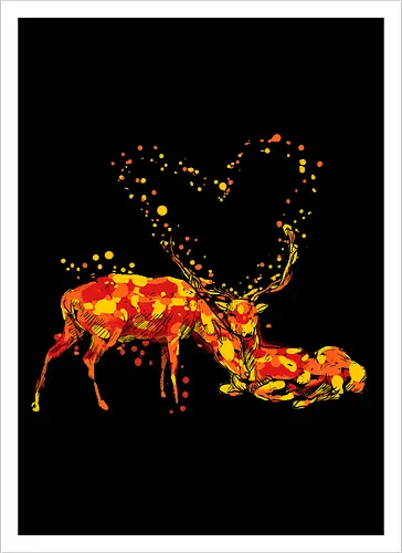 Deers in love