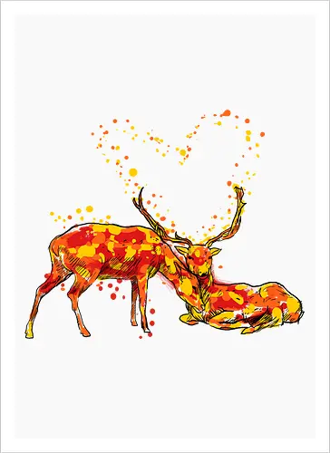 Deers in love