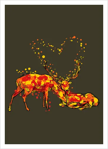 Deers in love