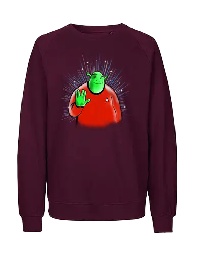 Star Monster - mash up, funny, ogre, scifi, television, fantasy movie - Fairtrade Sweatshirt