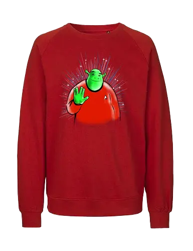 Star Monster - mash up, funny, ogre, scifi, television, fantasy movie - Fairtrade Sweatshirt