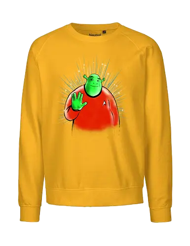Star Monster - mash up, funny, ogre, scifi, television, fantasy movie - Fairtrade Sweatshirt