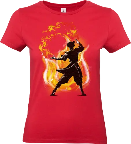 Dancing with fire - avatar the last air bender, Fire Nation, Prince Zuko, tv show, anime, television, fantasy, cute, kids, Aang - Standard T-Shirt (Women)