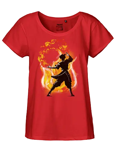 Dancing with fire - avatar the last air bender, Fire Nation, Prince Zuko, tv show, anime, television, fantasy, cute, kids, Aang - Fairtrade Girl Shirt