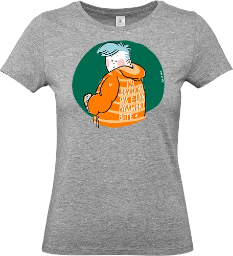 E-Lan - Ringelpulliweisheit, Ringelpulli, Spruch, Weisheit, Lebensweisheit, handgezeichnet, Augeanhirn - Standard T-Shirt (Women)