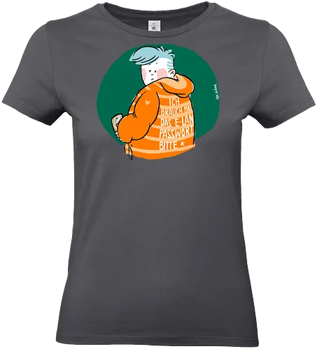 E-Lan - Ringelpulliweisheit, Ringelpulli, Spruch, Weisheit, Lebensweisheit, handgezeichnet, Augeanhirn - Standard T-Shirt (Women)