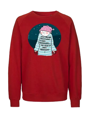 Ratzefummel - Ringelpulliweisheit, Ringelpulli, Spruch, Weisheit, Lebensweisheit, handgezeichnet, Augeanhirn - Fairtrade Sweatshirt