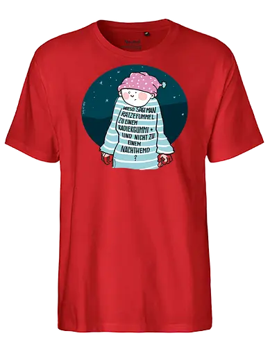Ratzefummel - Ringelpulliweisheit, Ringelpulli, Spruch, Weisheit, Lebensweisheit, handgezeichnet, Augeanhirn - Fairtrade T-Shirt