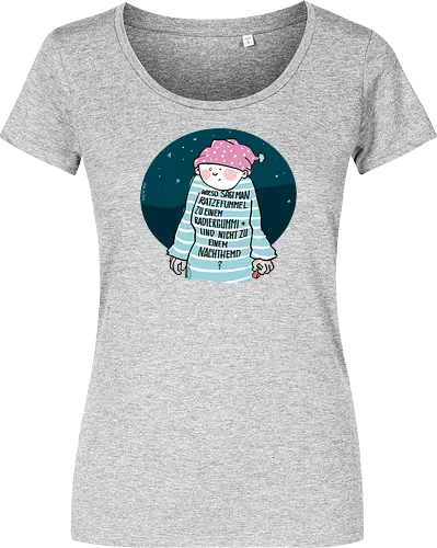 Ratzefummel - Ringelpulliweisheit, Ringelpulli, Spruch, Weisheit, Lebensweisheit, handgezeichnet, Augeanhirn - Women T-Shirt