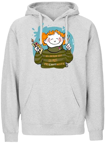 ProCRAFTinieren - Ringelpulliweisheit, Ringelpulli, Spruch, Weisheit, Lebensweisheit, handgezeichnet, Augeanhirn - Fairtrade Hoodie